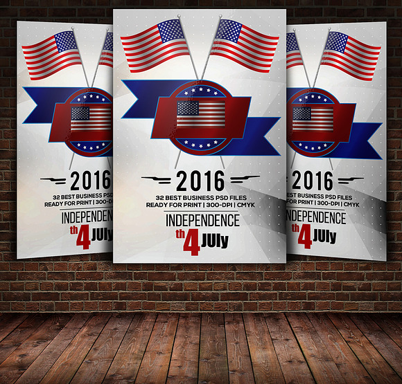 6 4th of July Poster Bundle in Flyer Templates - product preview 6
