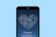 Happy Valentines day smartphone