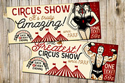 Vintage Circus Ticket + pattern