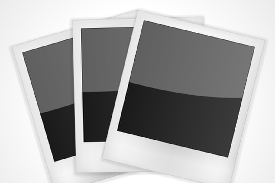 Shiny Polaroid Frames in Graphics - product preview 8