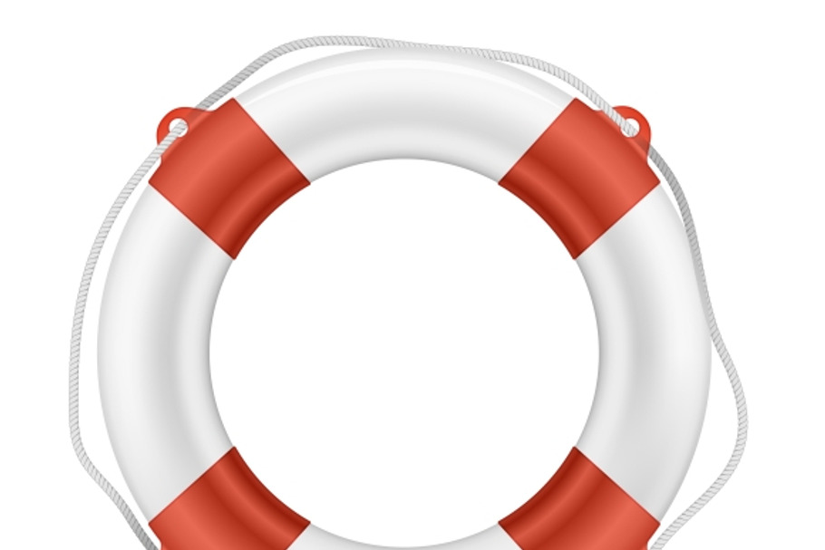 White Lifebuoy in Graphics - product preview 8