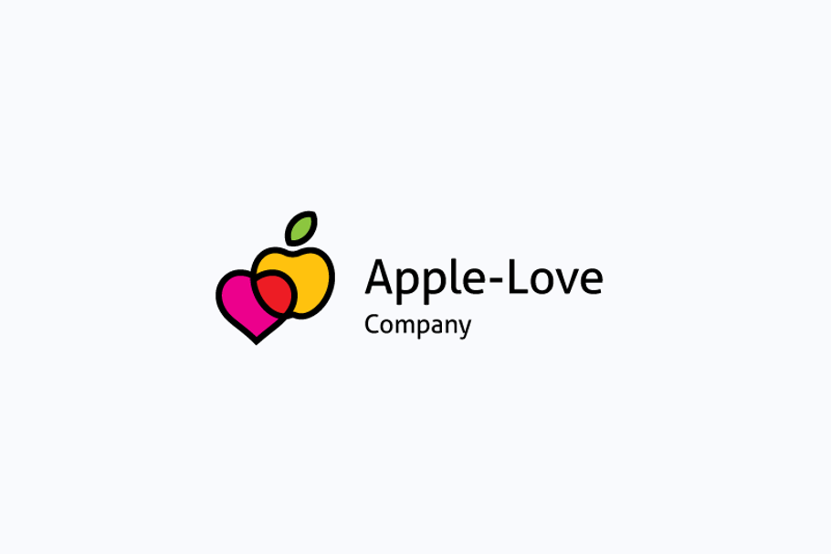 Apple love logo