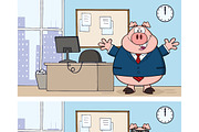Businessman Pig Collection - 3