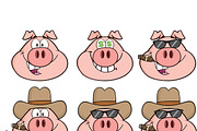 Pig Head Characters Collection - 3