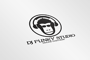 DJ Music Studio / monkey - Logo