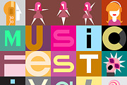 Music Festival Vector Poster