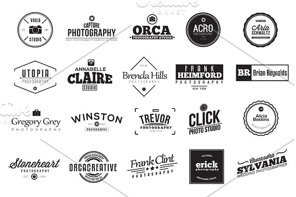 Vintage Photography Logo Badge in Logo Templates - product preview 1