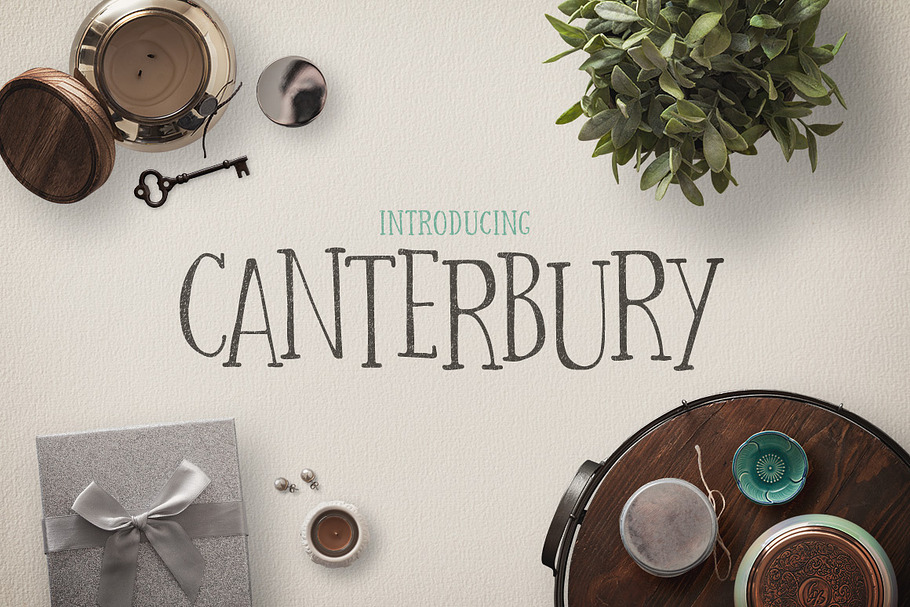 Canterbury + Bonus Mockups in Whimsical Fonts - product preview 8