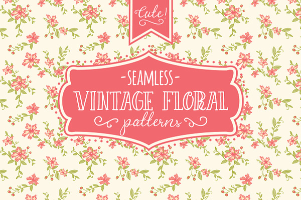 Seamless Vintage Floral Patterns