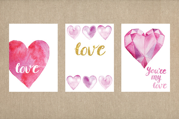 Valentine's day cards template in Card Templates - product preview 2