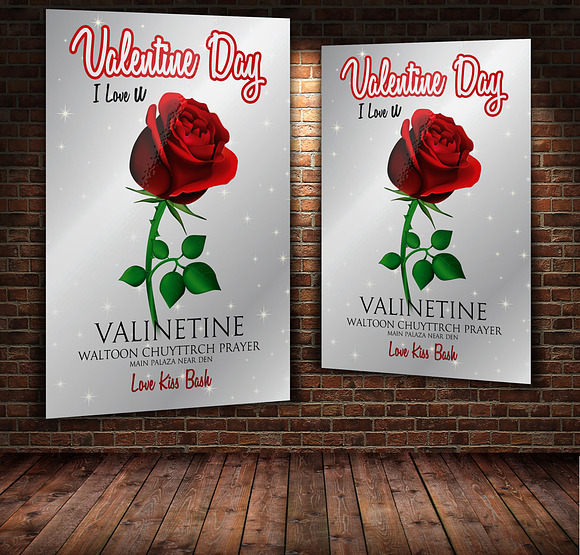 Valentine Day Flyer in Flyer Templates - product preview 1