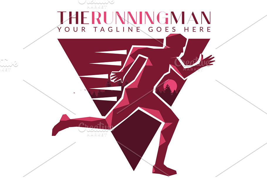 The Running Man (Logo Template) in Logo Templates - product preview 8