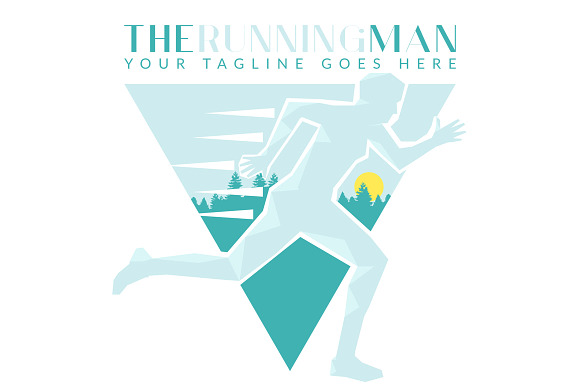 The Running Man (Logo Template) in Logo Templates - product preview 2