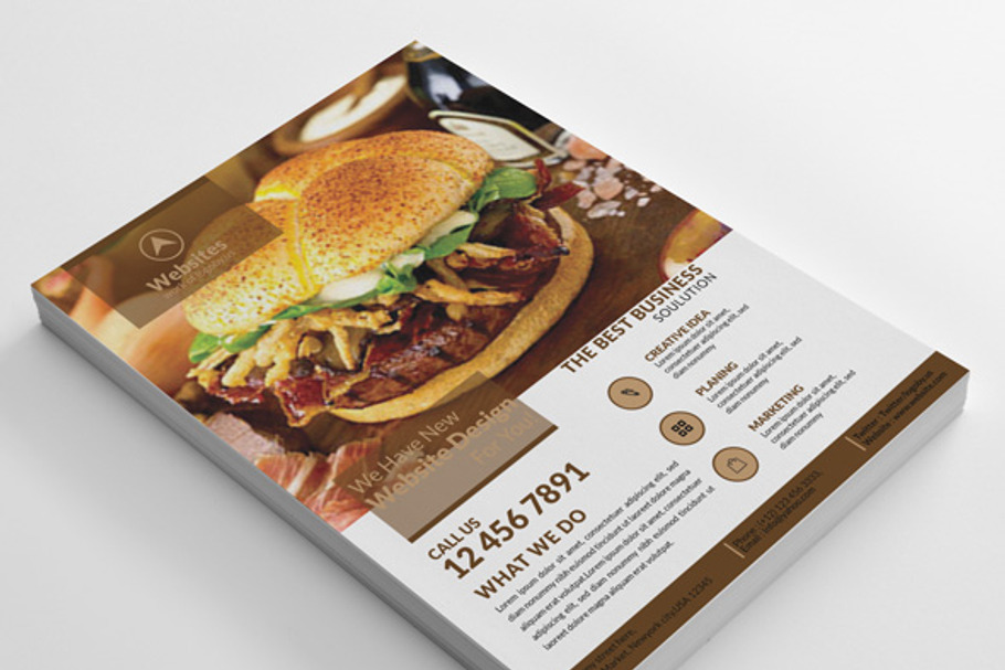 4 WEBs Business Flyers in Flyer Templates - product preview 8