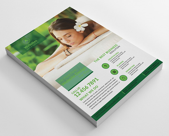 4 WEBs Business Flyers in Flyer Templates - product preview 1