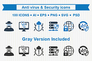Anti virus & Security icons