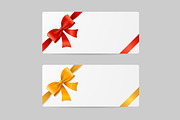 Gift Card Template with Ribbon