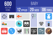 600 Baby Icons