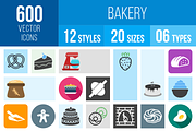 600 Bakery Icons