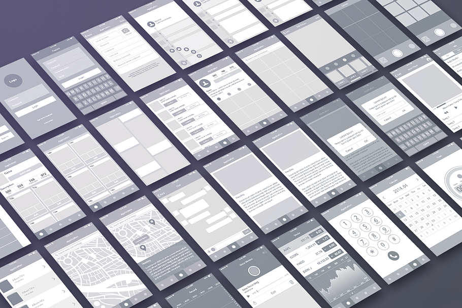 Wireframe & UI Elements in Wireframe Kits - product preview 8
