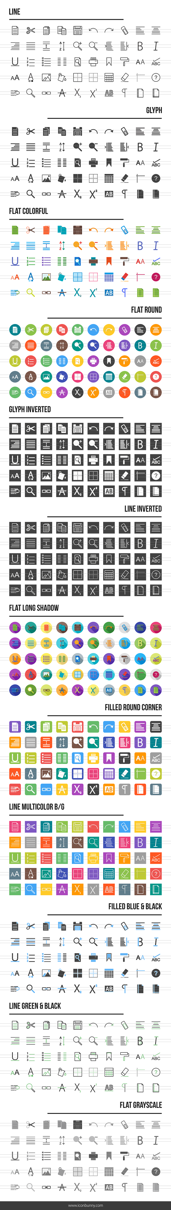 600 Text Editing Icons in Graphics - product preview 1