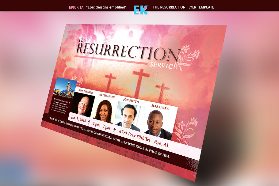 The Resurrection Flyer Template