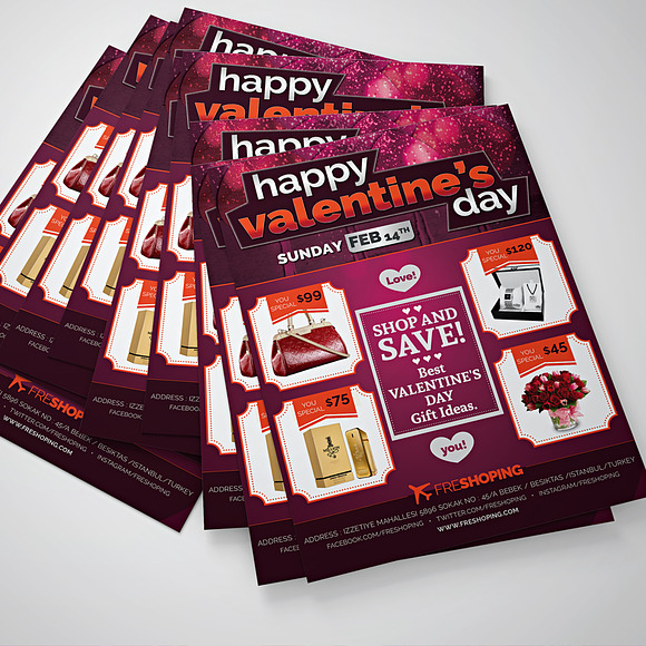 Happy Valentine's Day Flyer in Flyer Templates - product preview 2