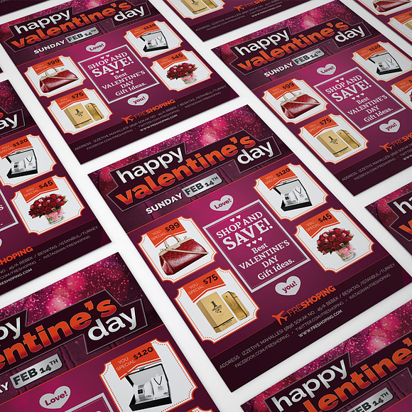 Happy Valentine's Day Flyer in Flyer Templates - product preview 3