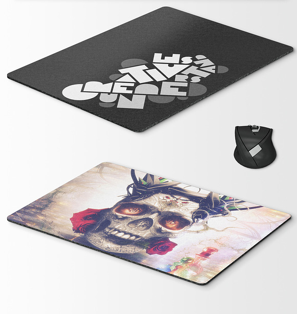 Mouse Pad Mockups - 25.4 x 35.5 - 1 in Mobile & Web Mockups - product preview 7