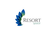 Beauty Resort Spa Green Blue Logo