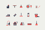 15 Housekeeping and Cleaning Icons
