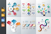 Diagrams for business infographic v6