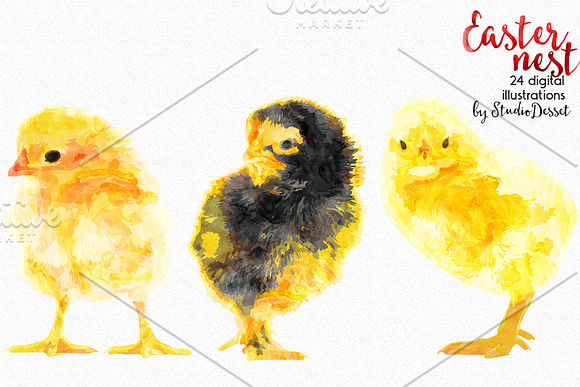Easter Nest in Illustrations - product preview 1