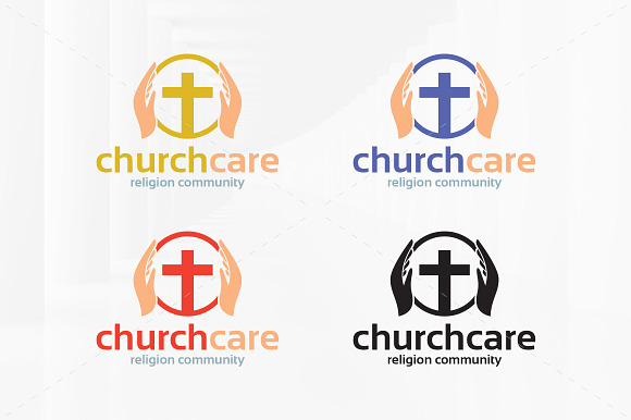Church Care Logo Template in Logo Templates - product preview 1