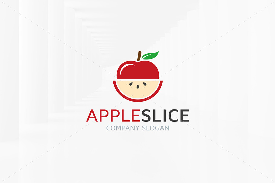 Apple Slice Logo Template in Logo Templates - product preview 8
