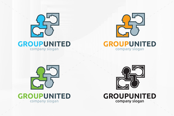 Group United Logo Template in Logo Templates - product preview 1