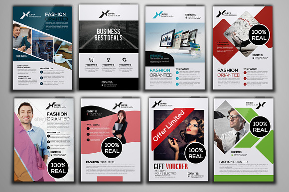 100 Fresh Business Flyers Bundle in Flyer Templates - product preview 6
