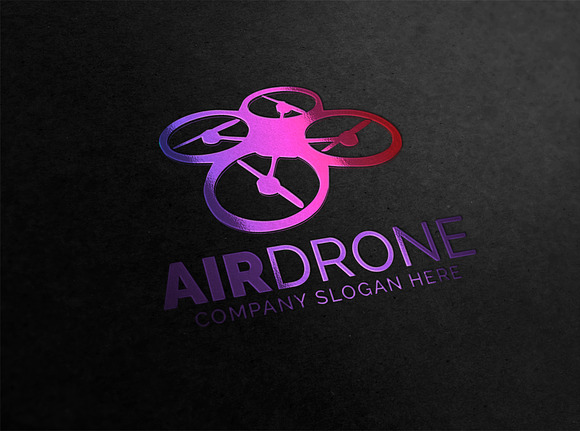 Air Drone Logo in Logo Templates - product preview 1