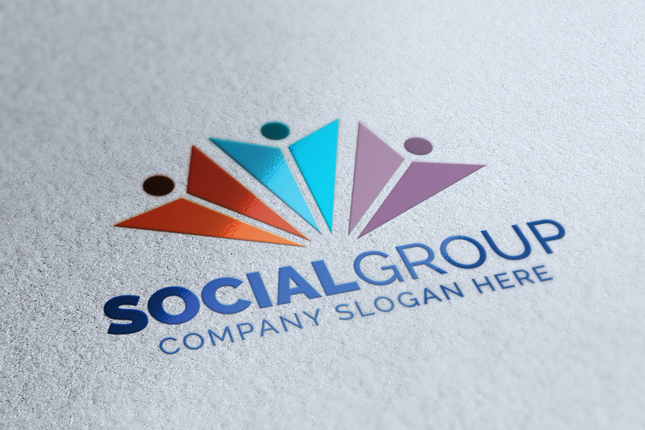 Social Group Logo in Logo Templates - product preview 8
