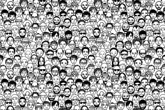 Men - Seamless Pattern in Illustrations - product preview 1