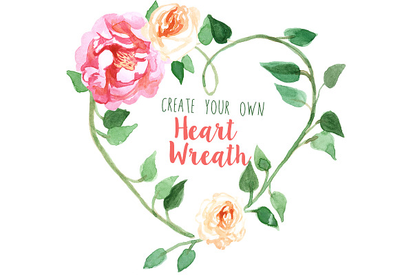 Create Your Own Heart Wreath