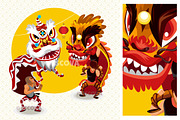 Chinese Lunar New Year Lion Dance