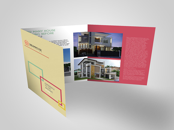 Square Trifold Mockup in Print Mockups - product preview 1
