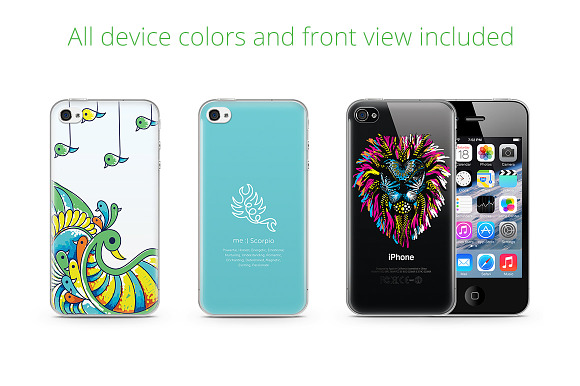 i phone 4-4s TPU Case UV Print Mocku in Product Mockups - product preview 1