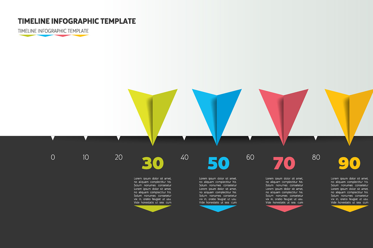 Timeline arrow template layout. in Presentation Templates - product preview 8