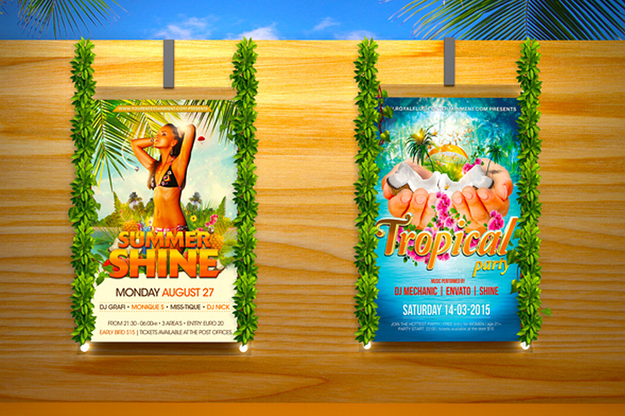 Summer Poster Mockup in Print Mockups - product preview 8