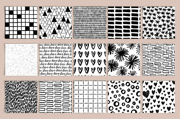 40 Hand Drawn Seamless Patterns in Patterns - product preview 2