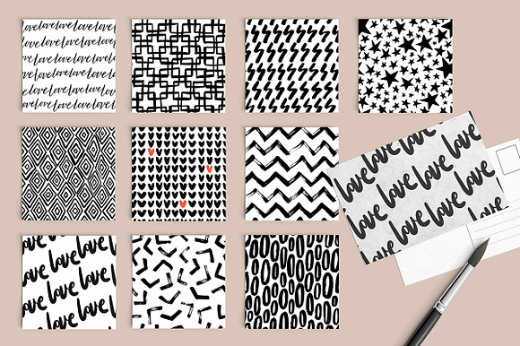 40 Hand Drawn Seamless Patterns in Patterns - product preview 3