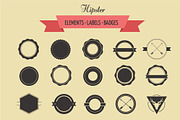 badges and labels, logo template
