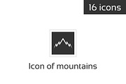 Icon of mountains